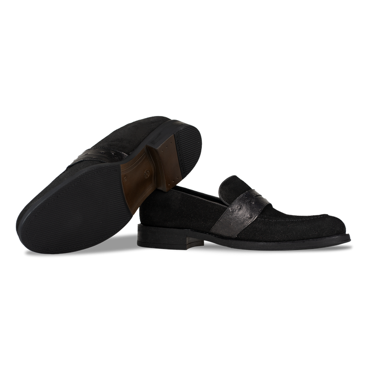 Anderton: Mocassin Homme - Cuir Noir