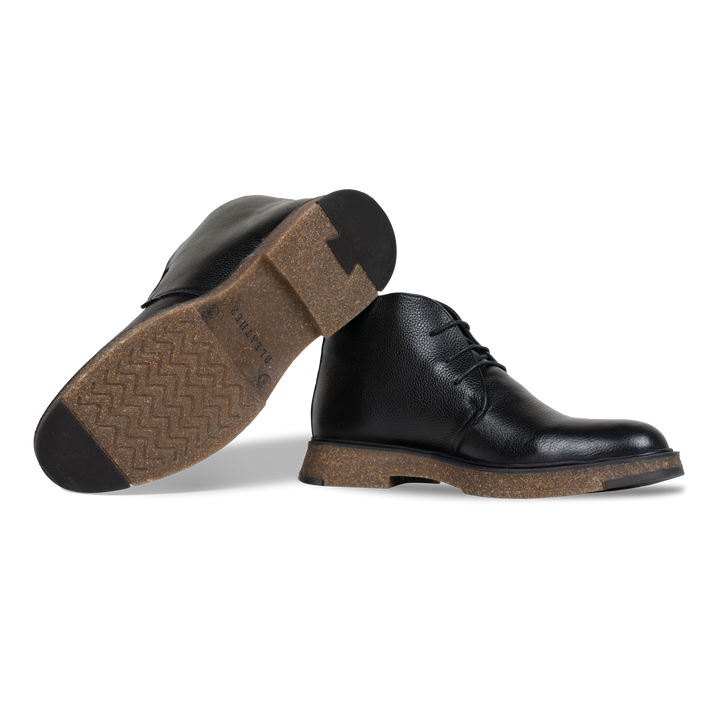 Brooking: Demi Bottes Homme - Cuir Noir