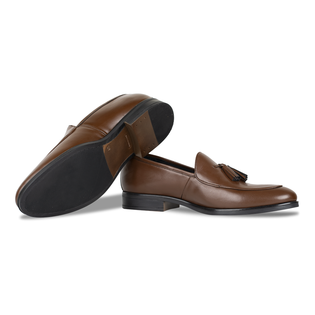 Hackney: Mocassin Homme - Cuir Marron