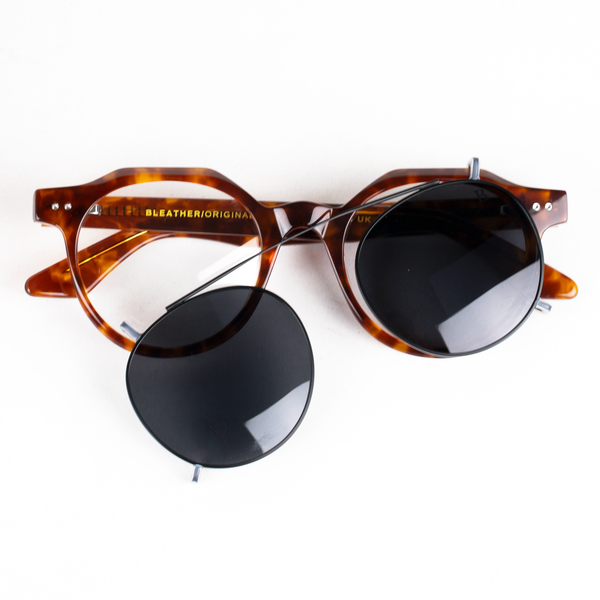 Ginkgo: Lunettes à clips de luxe Marron tortoise