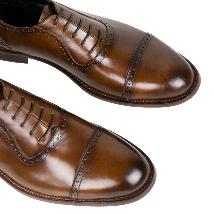 Lewis: Richelieu Homme - Cuir Cognac