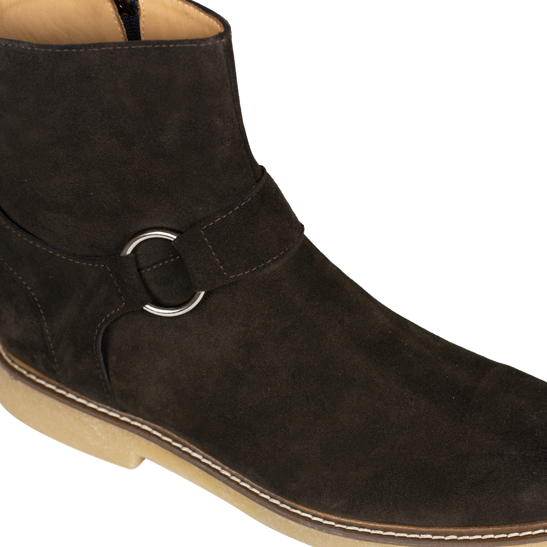 Marlon: Bottes Homme -  Daim Marron