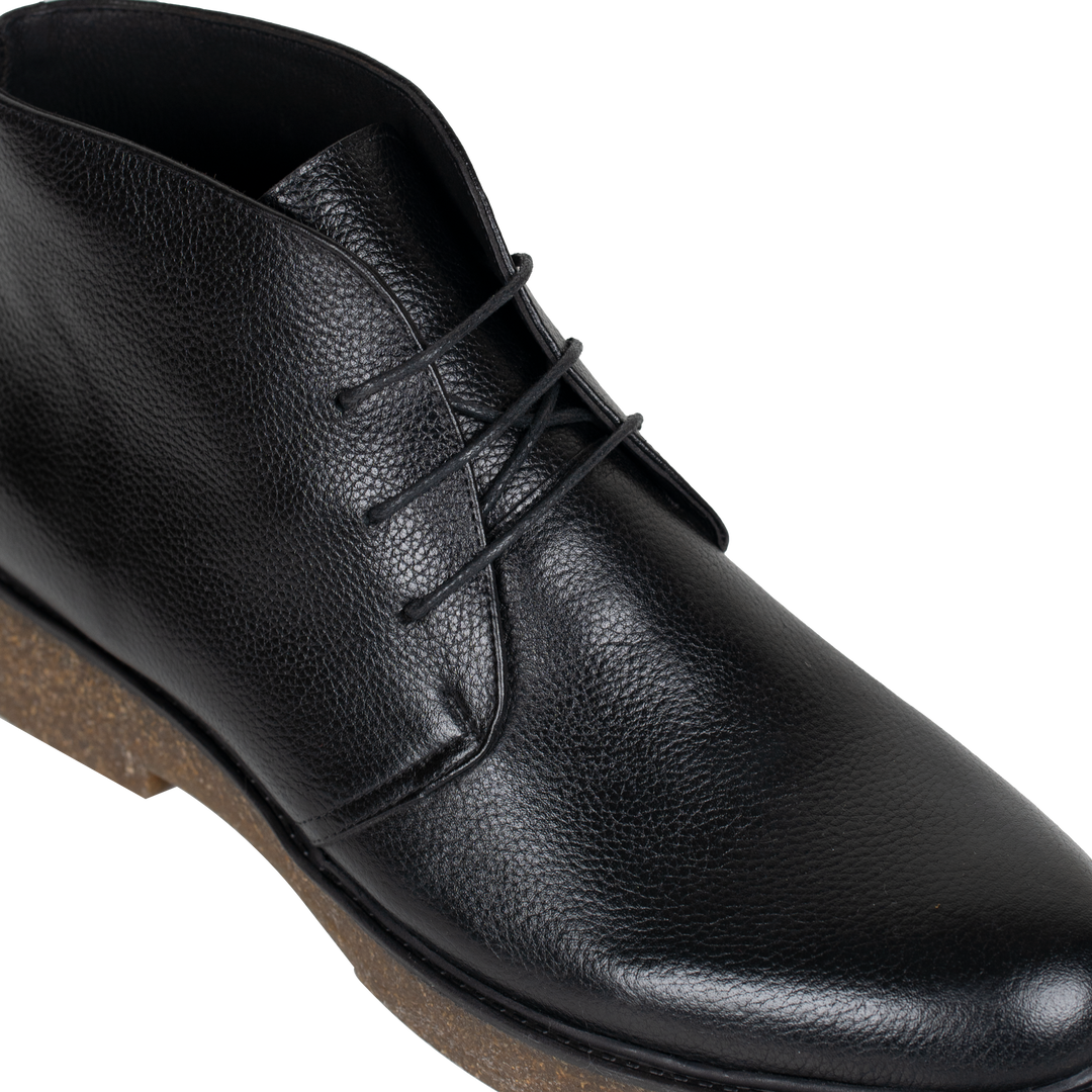 Brooking: Demi Bottes Homme - Cuir Noir