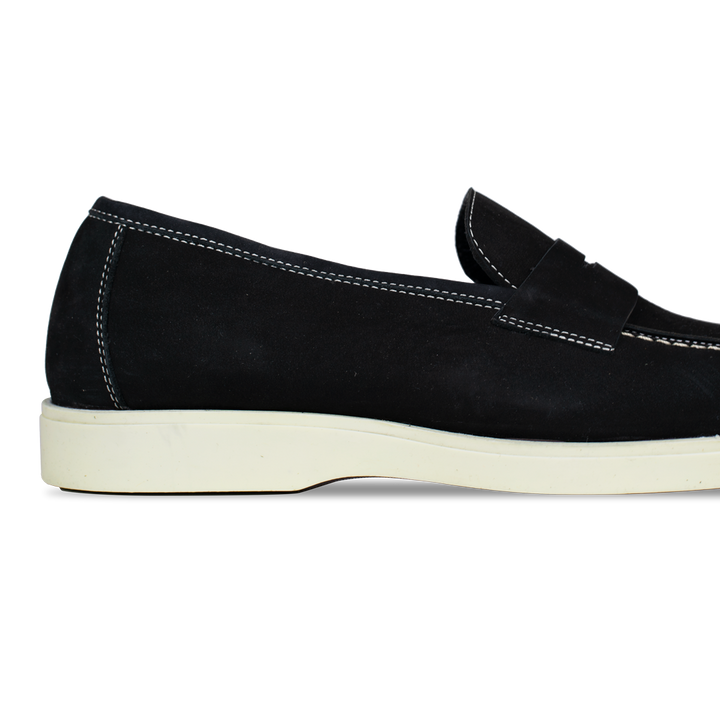 Alan: Mocassin Homme - Gomme Noir