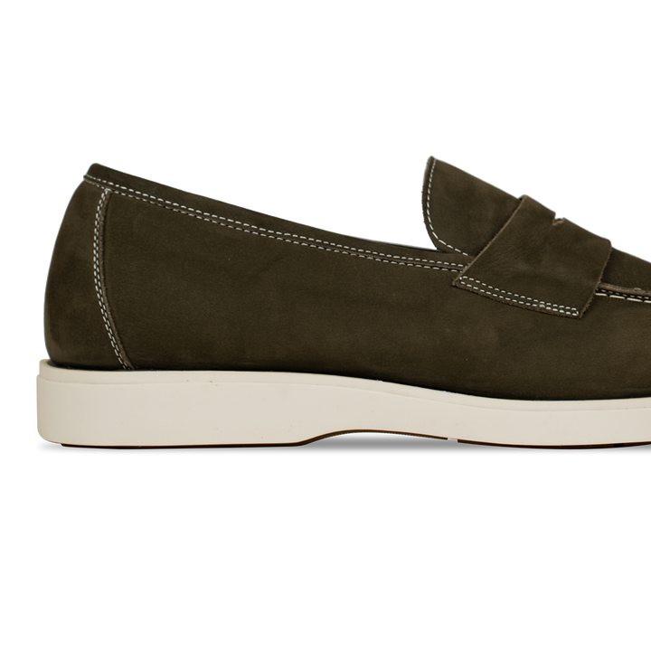 Alan: Mocassin Homme - Gomme Vert