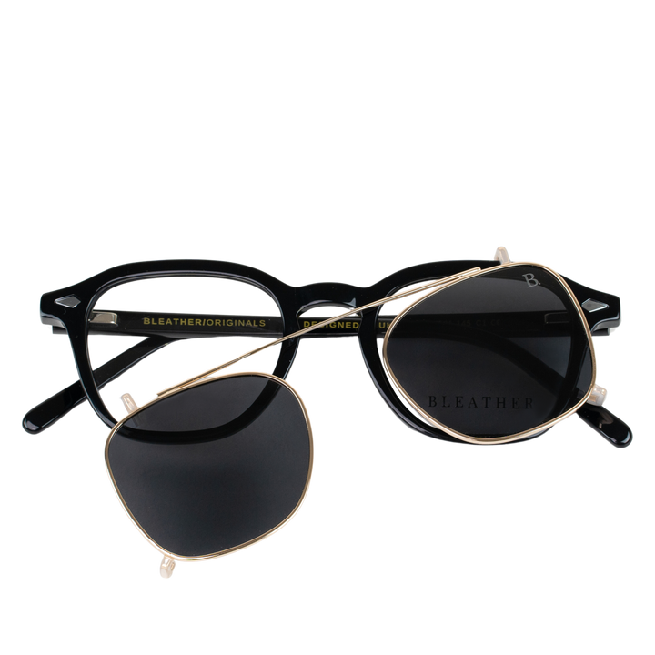 Paladin: Lunettes à clips de luxe Havane