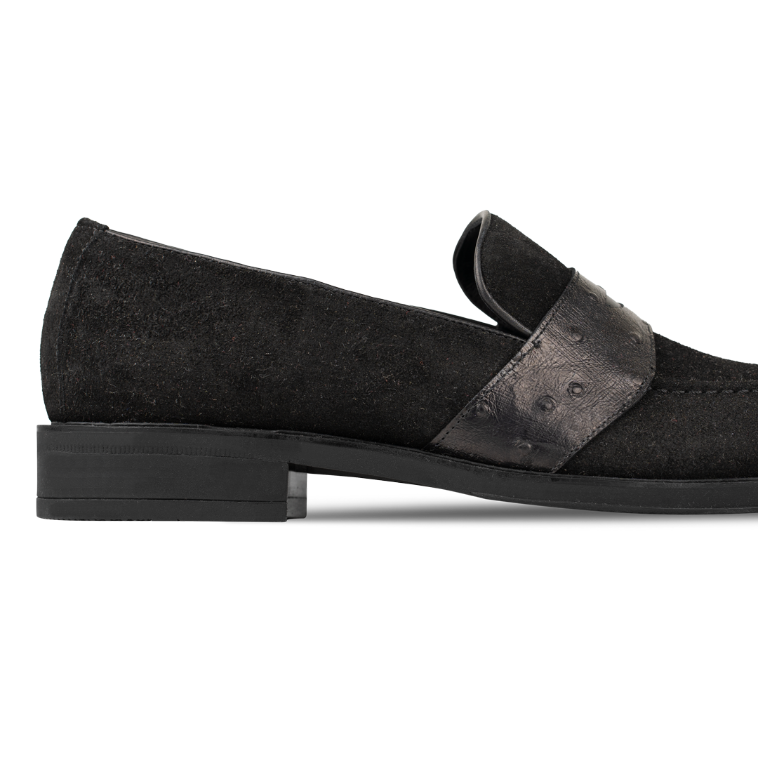 Anderton: Mocassin Homme - Cuir Noir