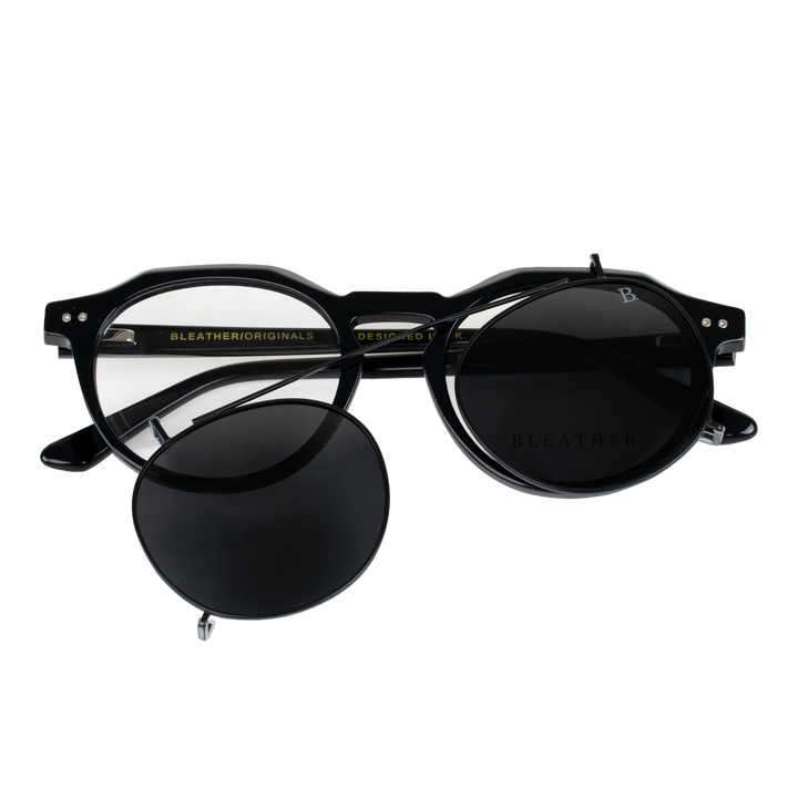 Bastion: Lunettes à clips de luxe Noir