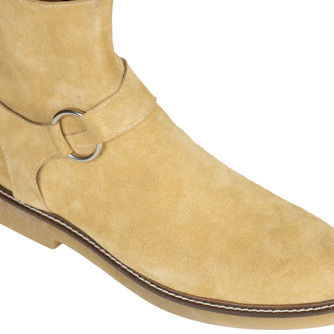 Marlon: Bottes Homme -  Daim Beige