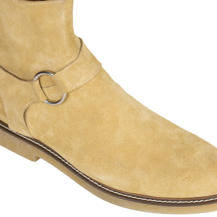 Marlon: Bottes Homme -  Daim Beige