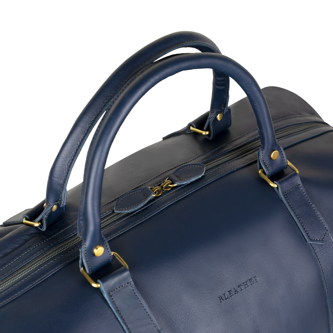 Imperial Essence: Sac de Voyage - Cuir Bleu