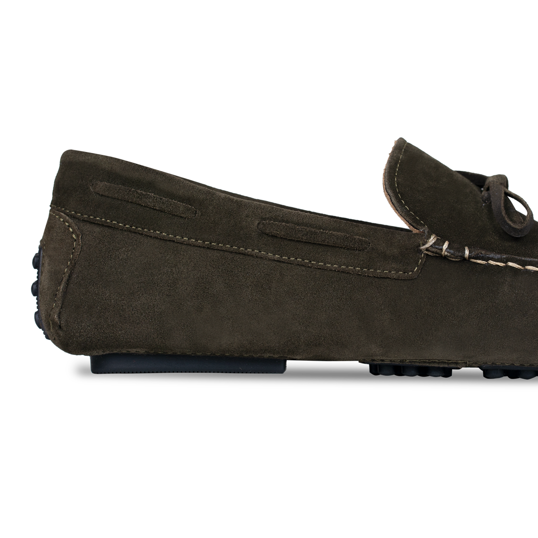 Jacob: Mocassin Homme - Daim Vert