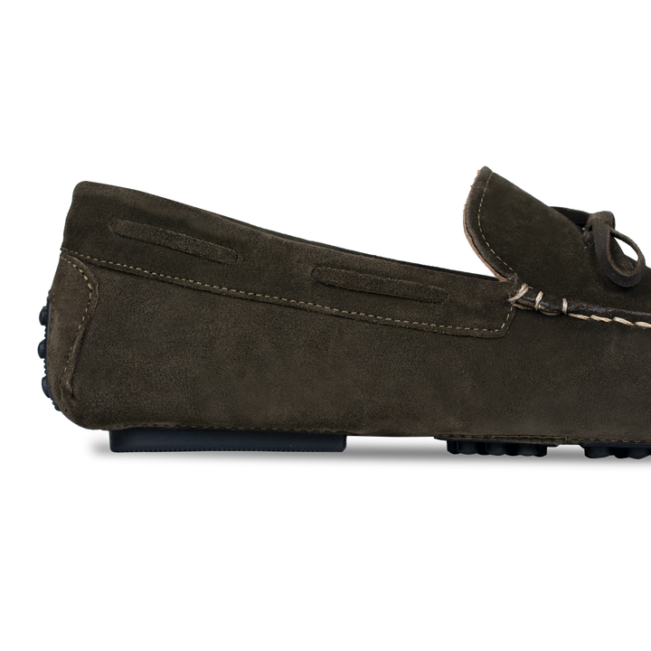 Jacob: Mocassin Homme - Daim Vert