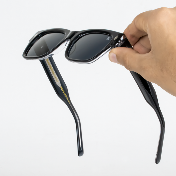 Meteor S': Lunettes de soleil de luxe Noir