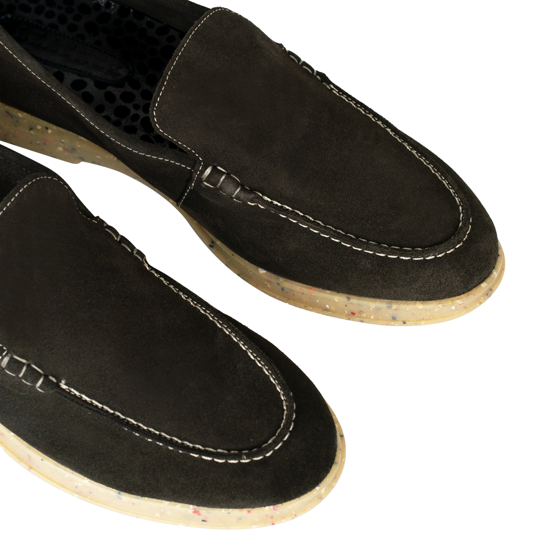 Stewart: Mocassin Homme - Daim Marron