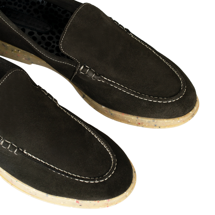 Stewart: Mocassin Homme - Daim Marron