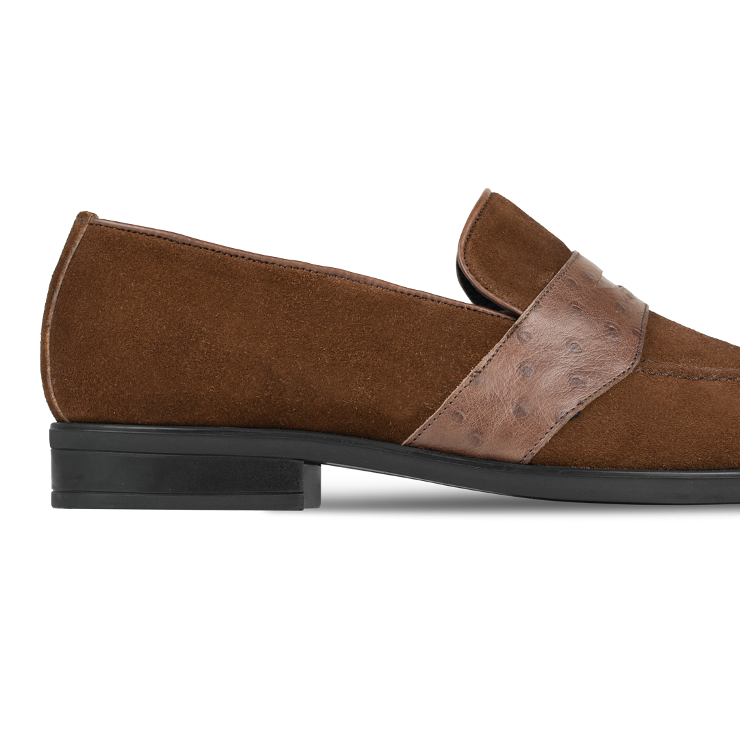 Anderton: Mocassin Homme - Cuir Marron