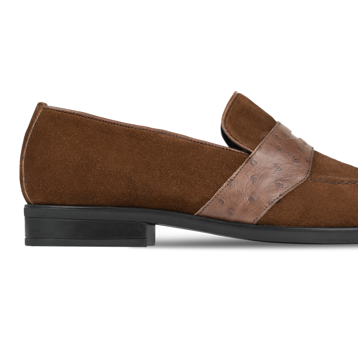 Anderton: Mocassin Homme - Cuir Marron