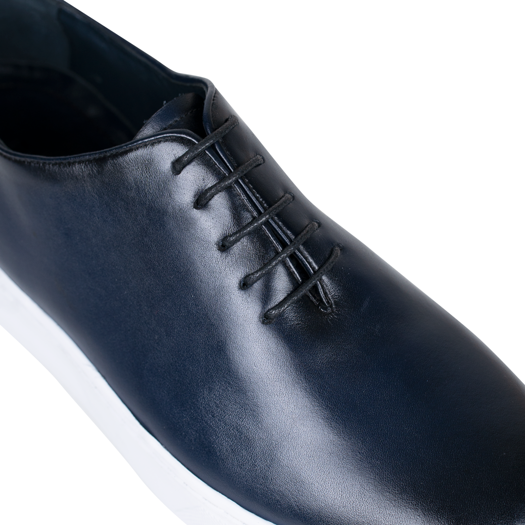 Kirk: Sneakers Homme - Cuir Bleu