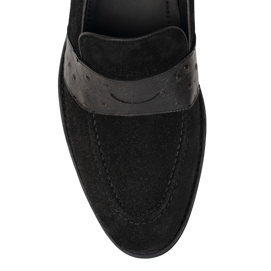 Anderton: Mocassin Homme - Cuir Noir