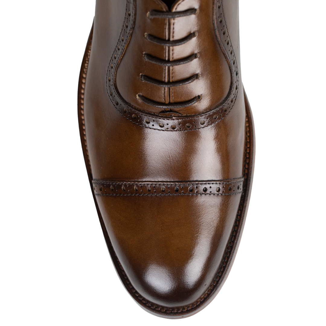 Lewis: Richelieu Homme - Cuir Cognac