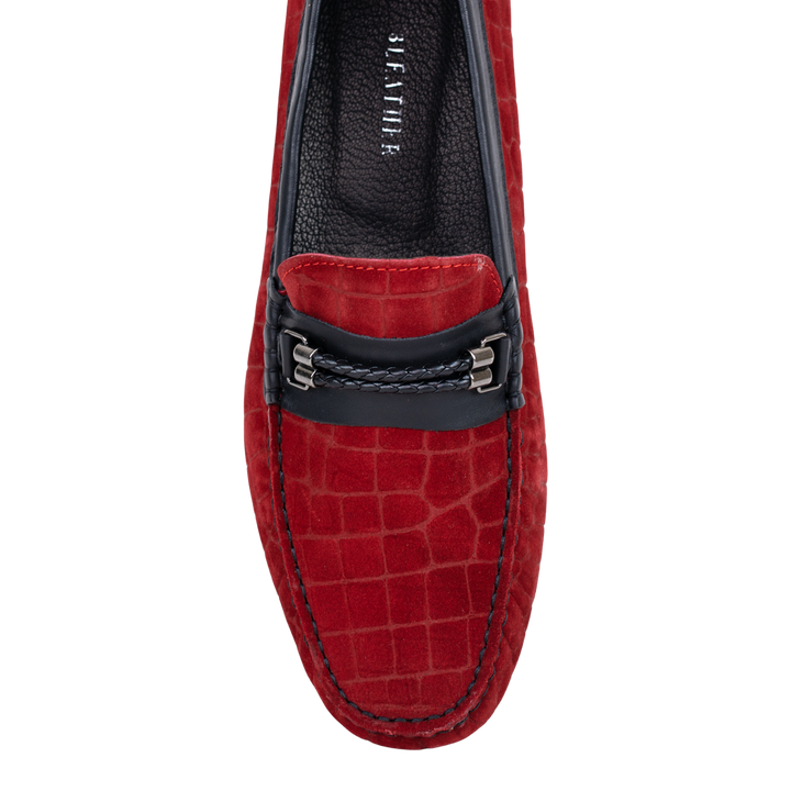 Oscar: Mocassin Homme - Daim Rouge