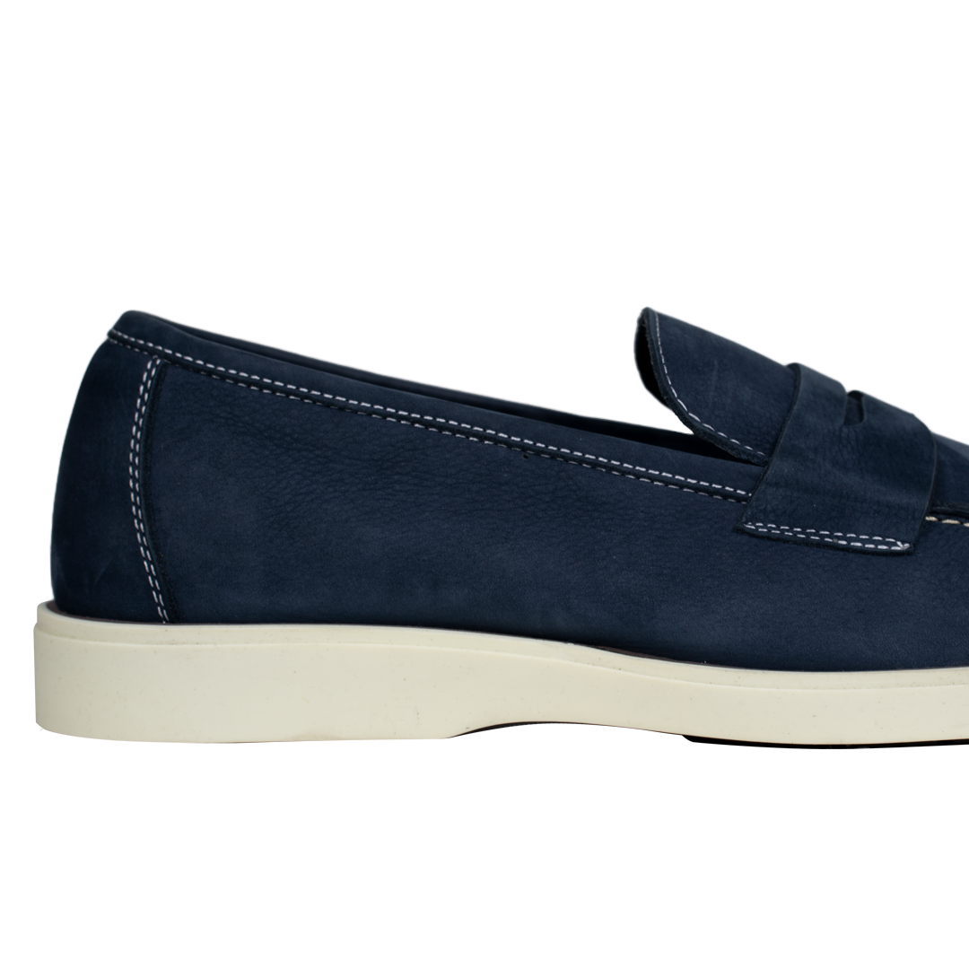 Alan: Mocassin Homme - Gomme Bleu