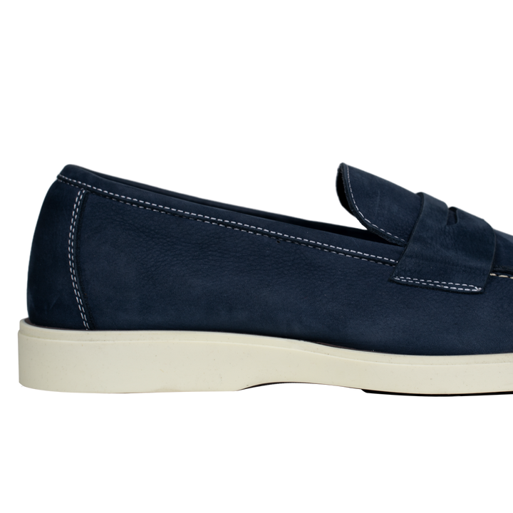 Alan: Mocassin Homme - Gomme Bleu