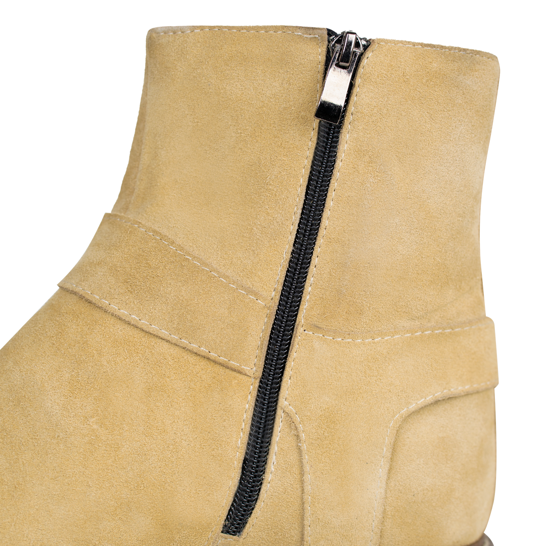 Marlon: Bottes Homme -  Daim Beige