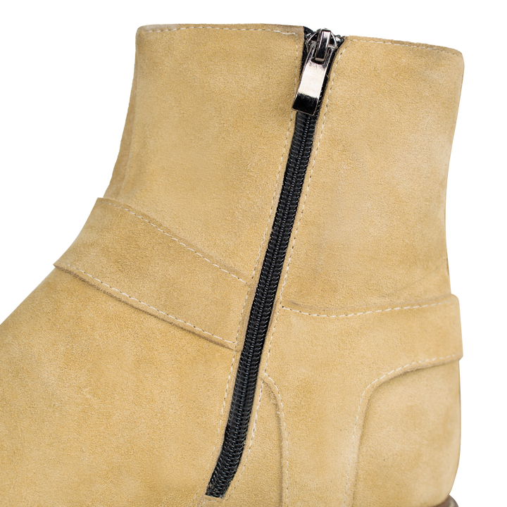 Marlon: Bottes Homme -  Daim Beige