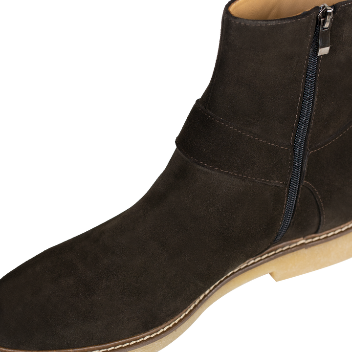 Marlon: Bottes Homme -  Daim Marron