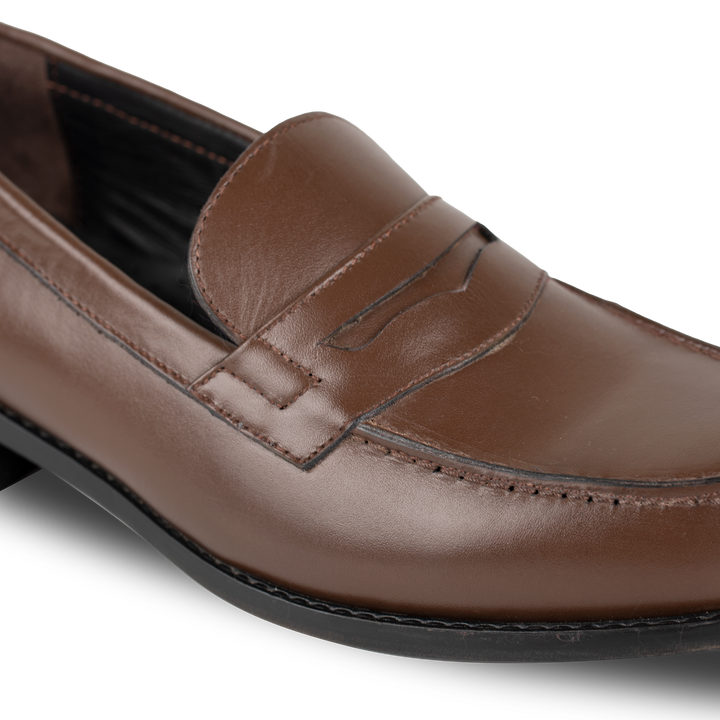 Beverley: Mocassin Homme - Cuir Marron