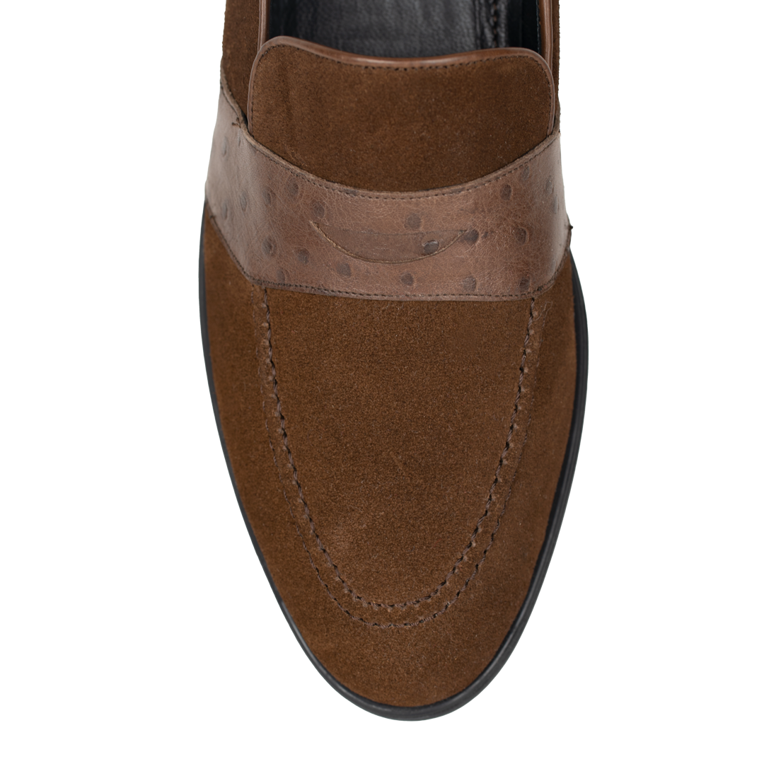 Anderton: Mocassin Homme - Cuir Marron