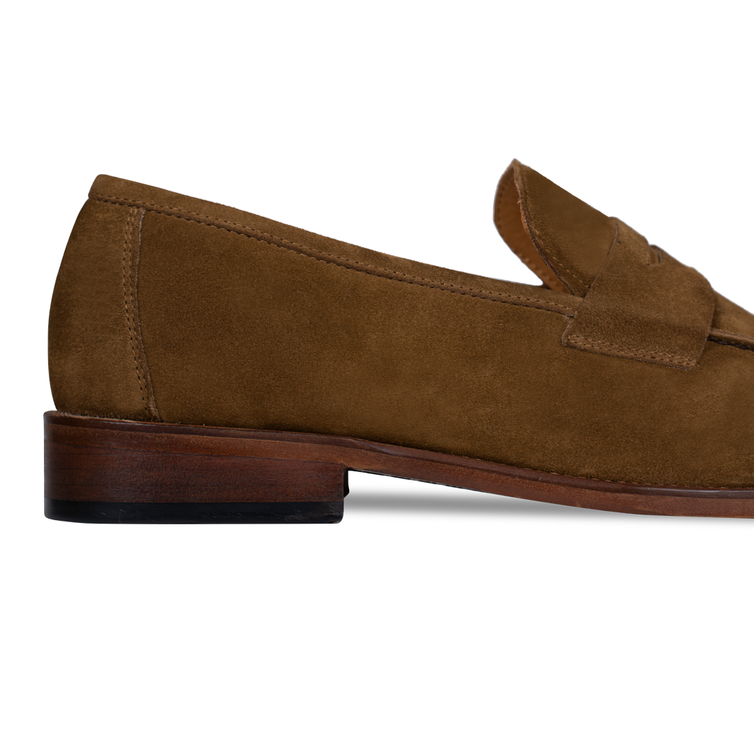 Nowell: Mocassin Homme - Daim Cognac