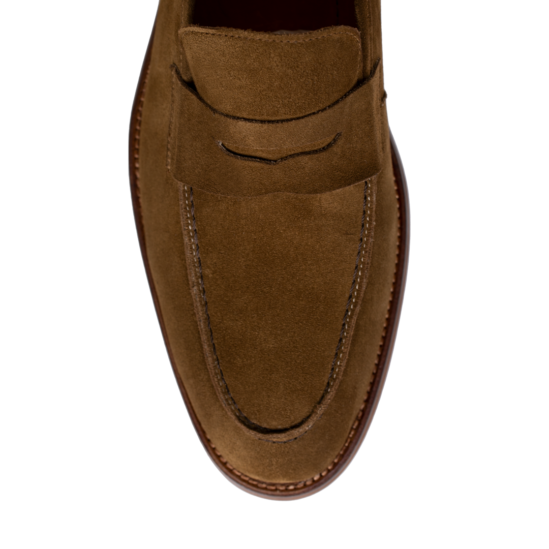 Nowell: Mocassin Homme - Daim Cognac