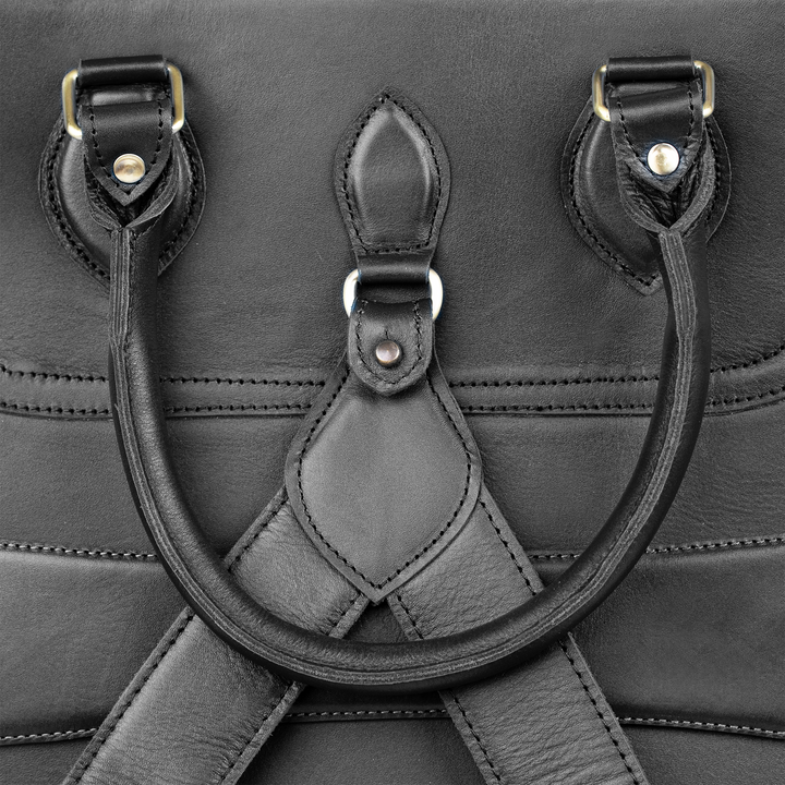 Fezexplore: Sac à dos - Cuir Noir