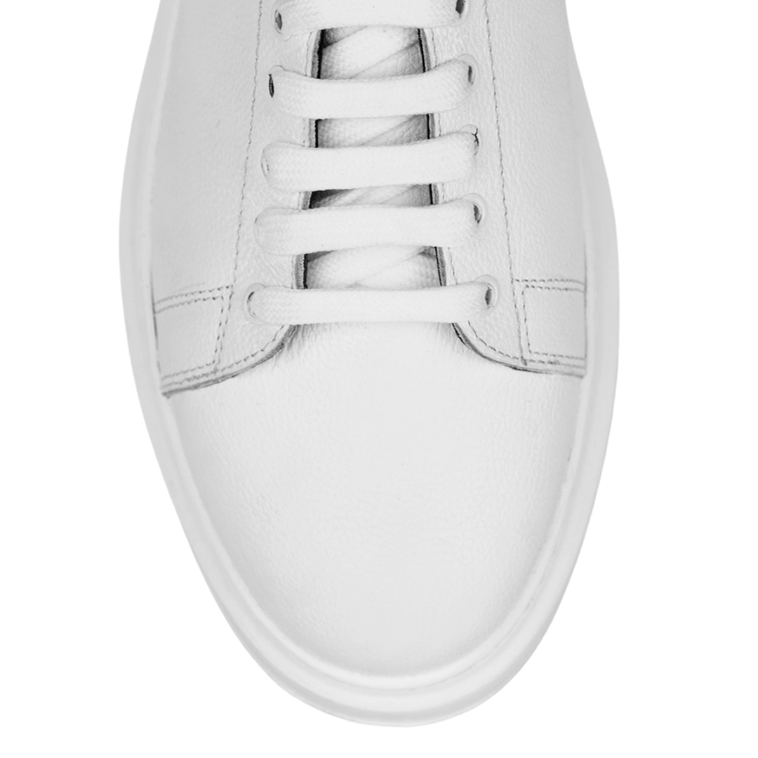 Palmer: Sneakers Homme - Cuir Blanc R'