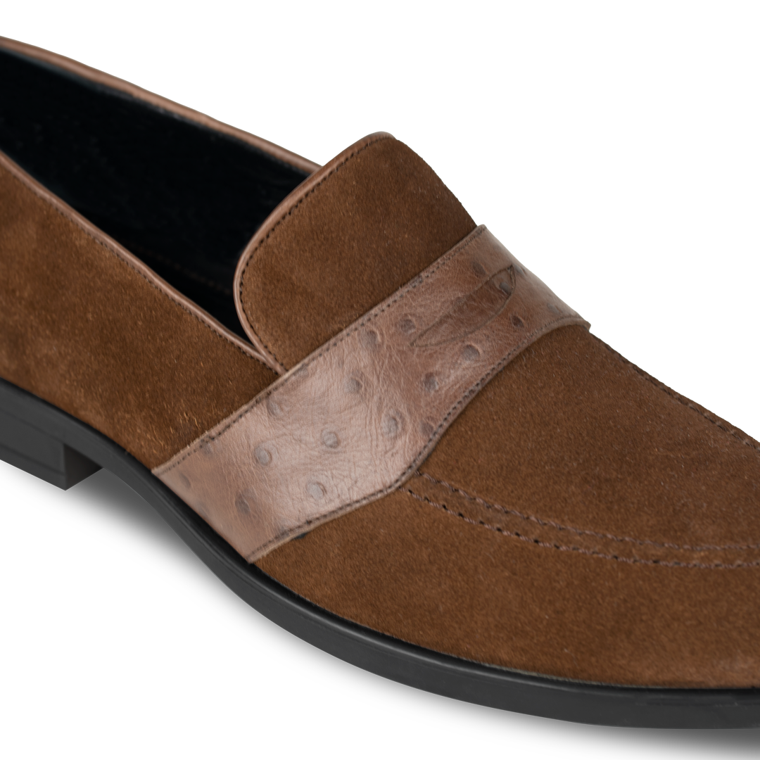 Anderton: Mocassin Homme - Cuir Marron