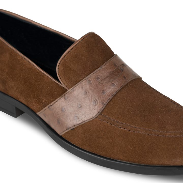 Anderton: Mocassin Homme - Cuir Marron