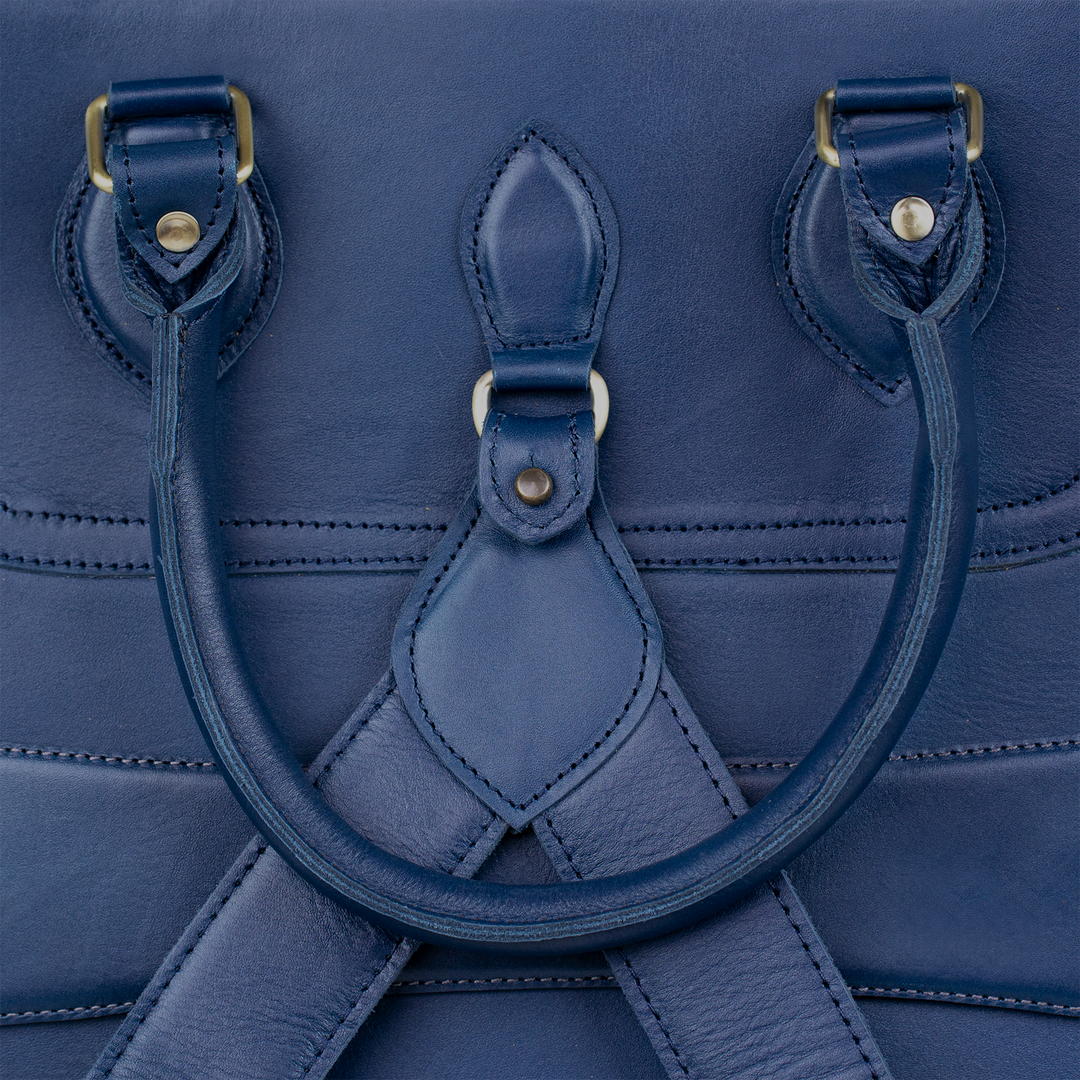 Fezexplore: Sac à dos - Cuir Bleu