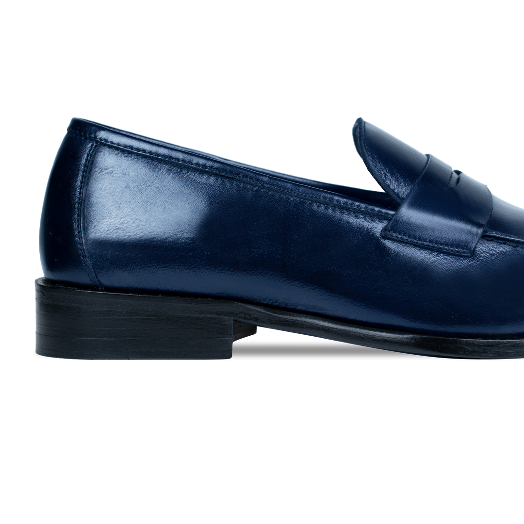 Carling: Mocassin Homme - Cuir Bleu nuit