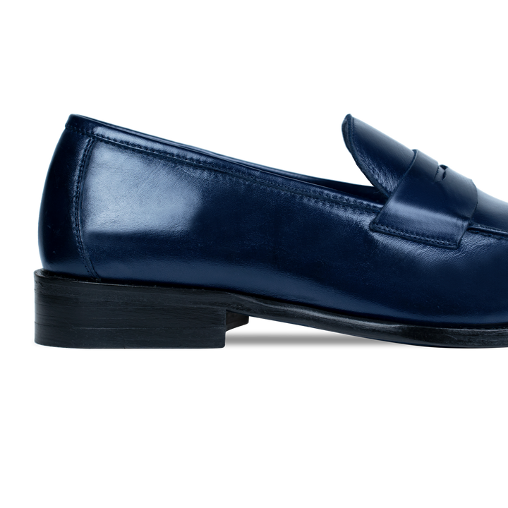 Carling: Mocassin Homme - Cuir Bleu nuit