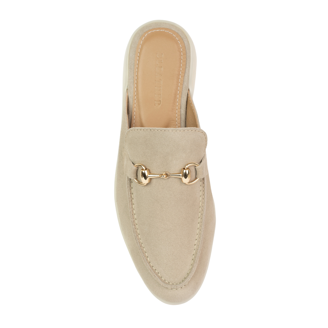 Emma: Mules Femme - Daim sand