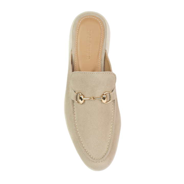 Emma: Mules Femme - Daim sand