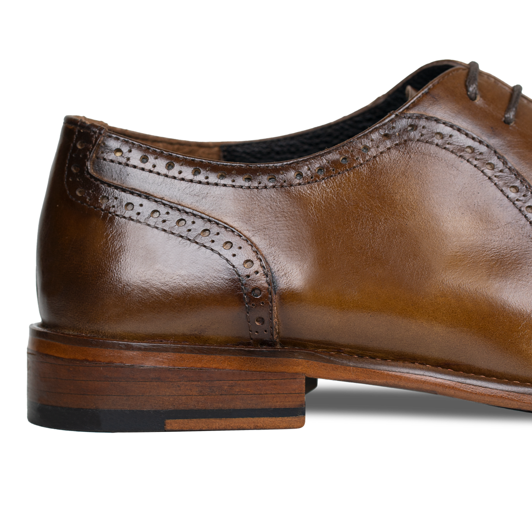 Lewis: Richelieu Homme - Cuir Cognac