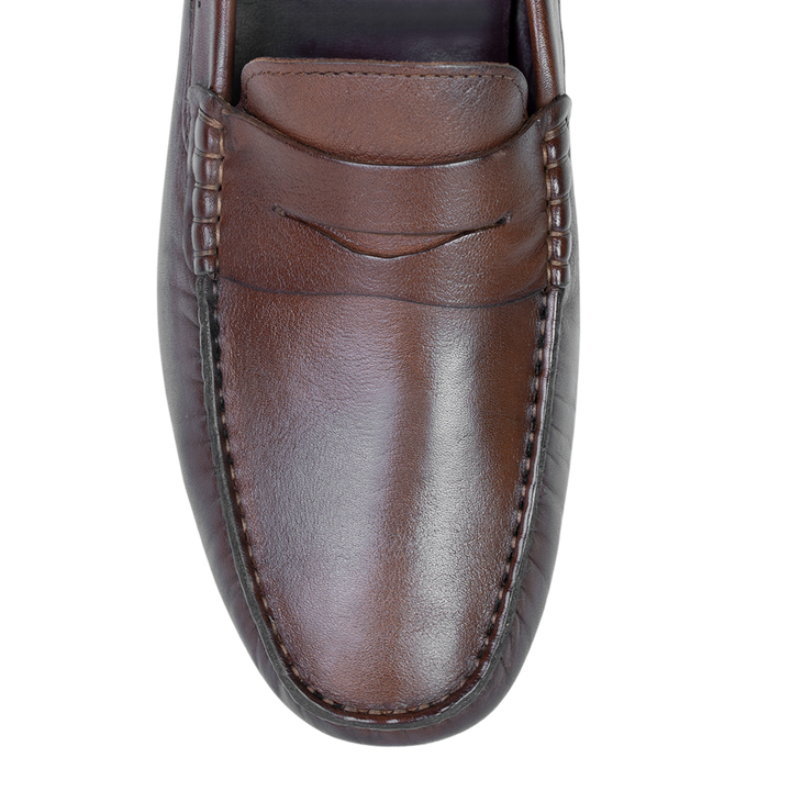 Gary: Mocassin Homme - Cuir Marron