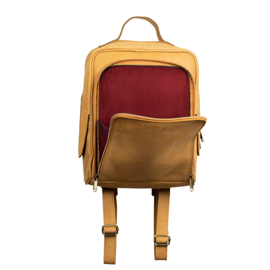 Zenith: Sac à dos - Nubuck Ambre