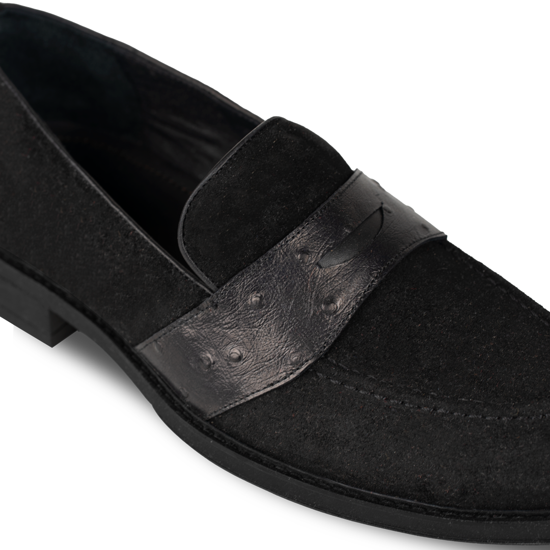 Anderton: Mocassin Homme - Cuir Noir