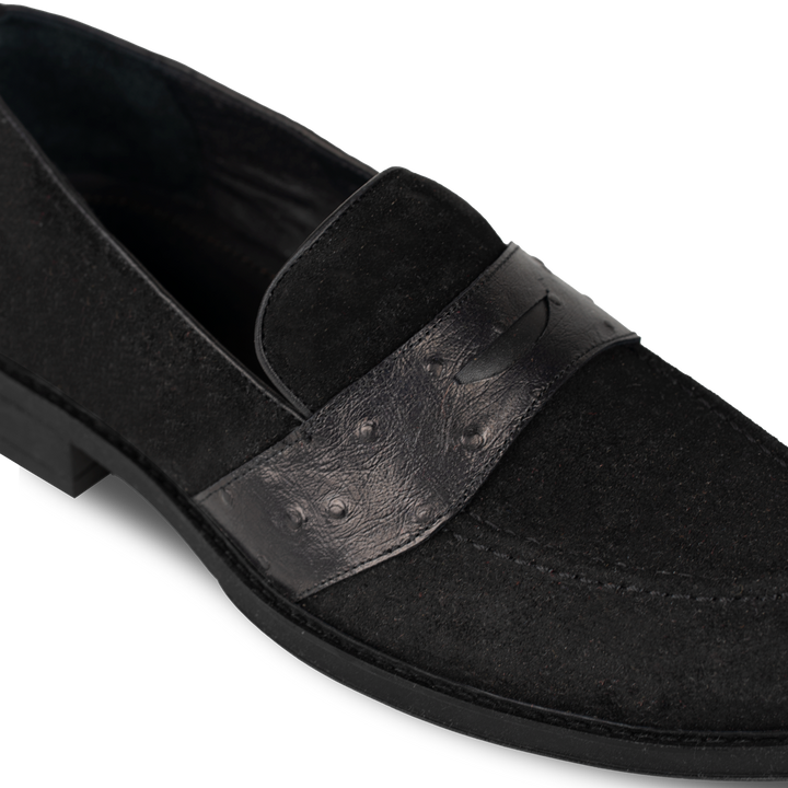 Anderton: Mocassin Homme - Cuir Noir