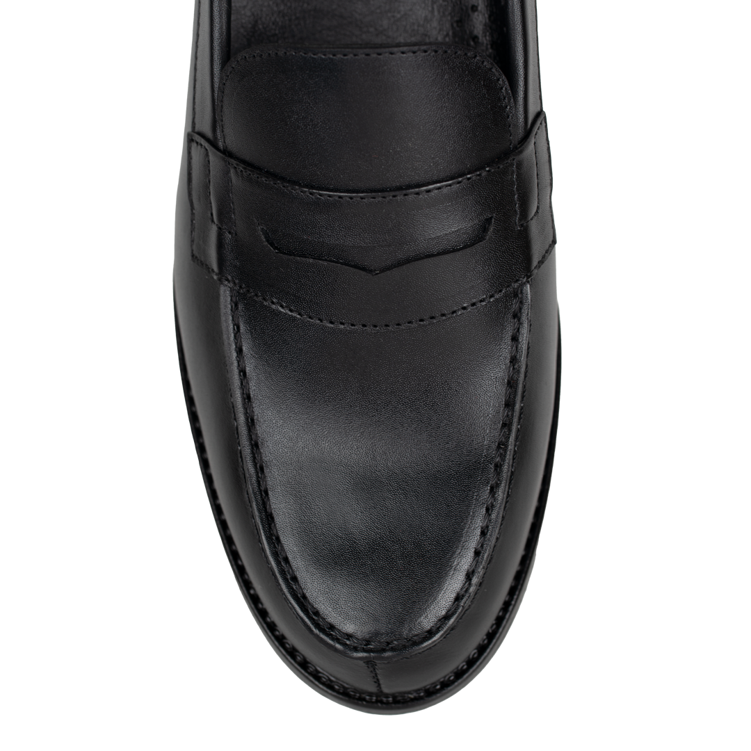 Beverley: Mocassin Homme - Cuir Noir